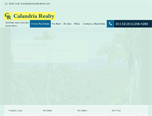 Tablet Screenshot of calandriarealty.net